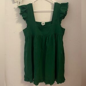 Green Babydoll Aerie Dress (Never worn)